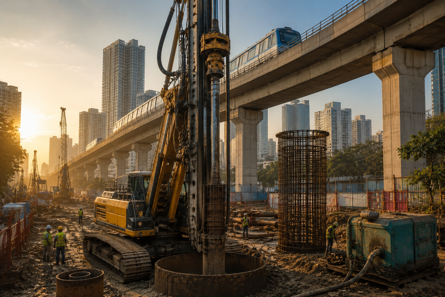 Metro & Rail foundation works